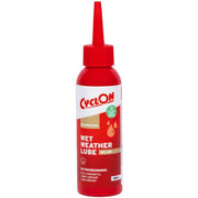 CyclOn Wet Lube kettingolie 125 ml, vochtafstotende smeermiddel voor fietsen, in blisterverpakking