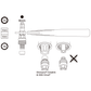 Icetoolz Cranktrekker 04S1 Met Handvatten 8Mm Inbus + 14/15Mm Dopsleutel - Le Coq Wielerartikelen