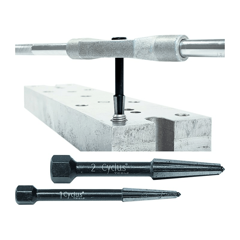 Diverse boutuitdraaien Cyclus M5-M6 en M8-M10, links- en rechtsdraaiend, voor machine- of motoronderdelen.