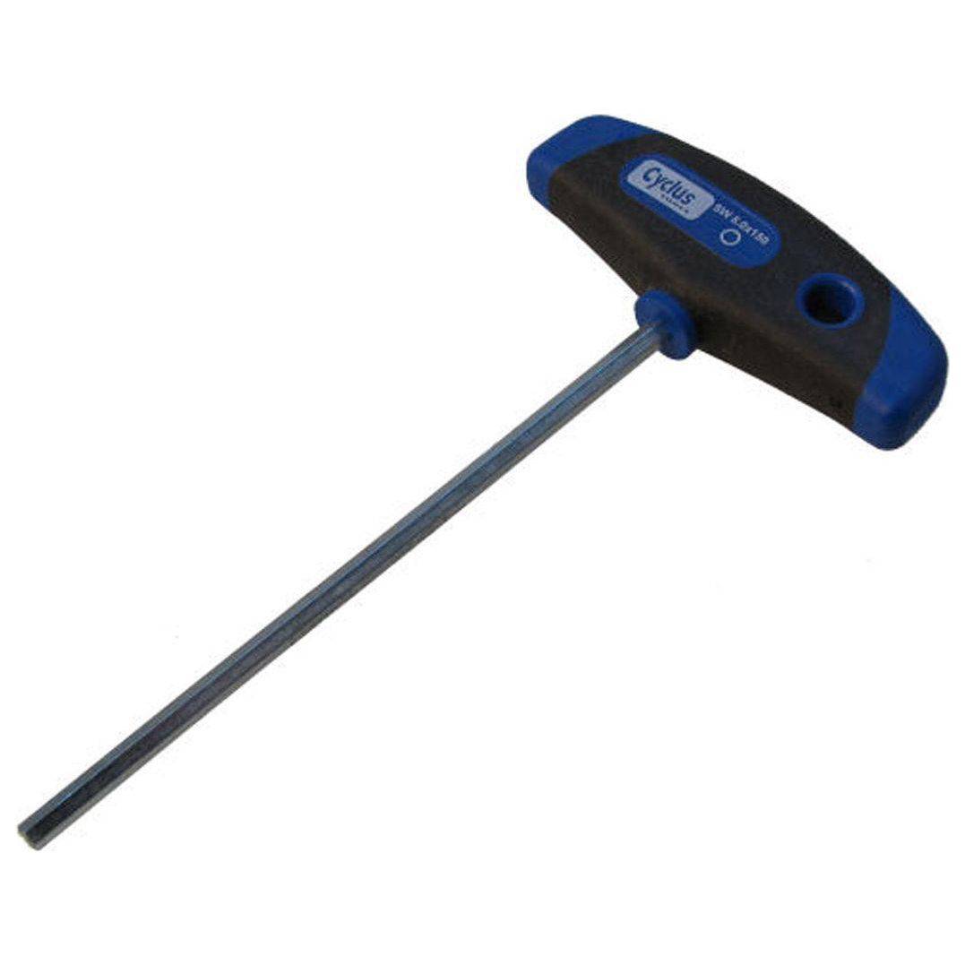 Cyclus inbussleutel met T-greep, 5 mm, 150 mm lang, geschikt voor schroeven en bouten, handgereedschap voor precisiewerk