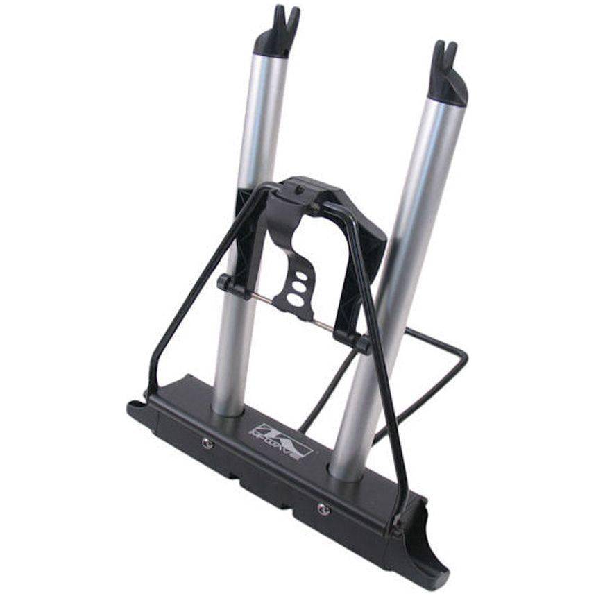 Edge Wielrichter Xpert inklapbaar voor 12-29 inch wielen, handig fietswiel gereedschap voor reparaties en onderhoud.