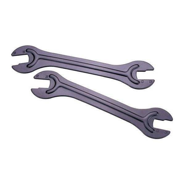Icetoolz conussleutelset met 13x15mm en 14x16mm, staal, voor precisiewerk, zichtbaar in de afbeelding.