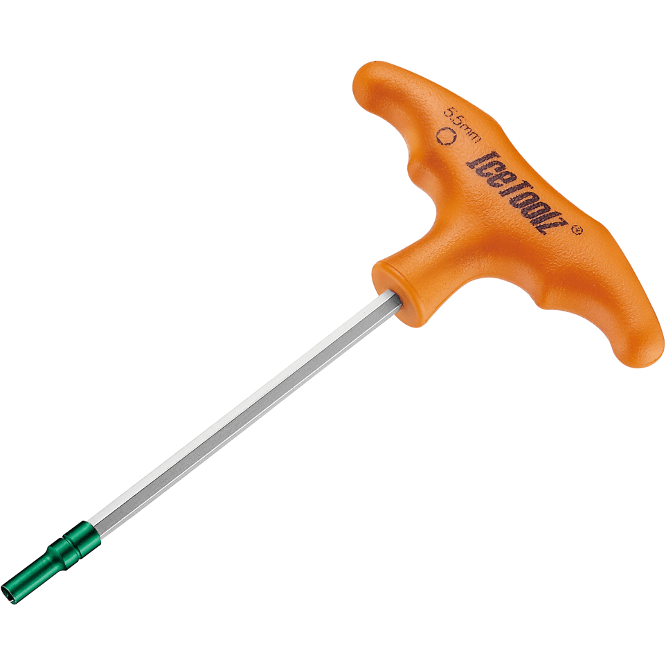Icetoolz spaaknippelsleutelset 12B5 voor 3,2 mm vierkante nippels, geschikt voor fietswielen en spaakgereedschap.