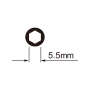 Icetoolz spaaknippelsleutel 12C7 voor 5,5 mm zeskante nippels, geschikt voor fietswielen en spaakgereedschap