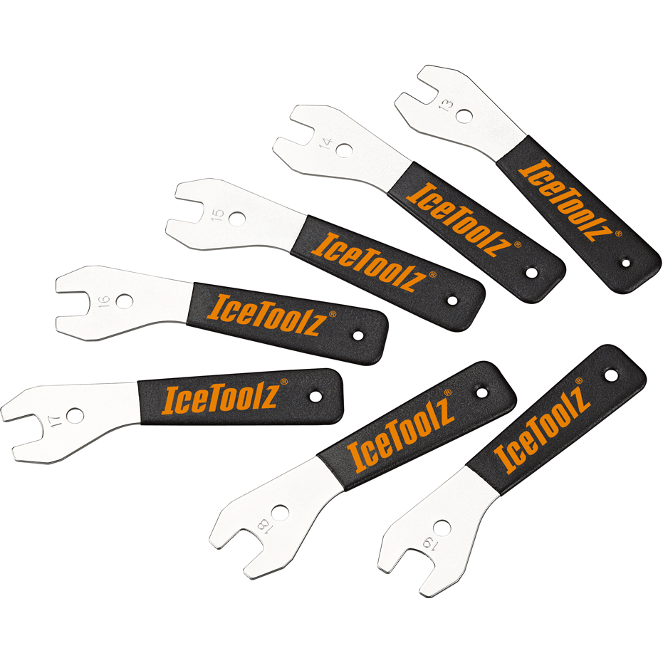 Set cone sleutels Icetoolz 47X7, 13-19 mm, met verschillende maten voor precisie en veelzijdigheid in gereedschap.
