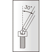 Zwarte Twinhead inbussleutel set van Icetoolz met 7 mm maat, geschikt voor precisie schroefwerkzaamheden.