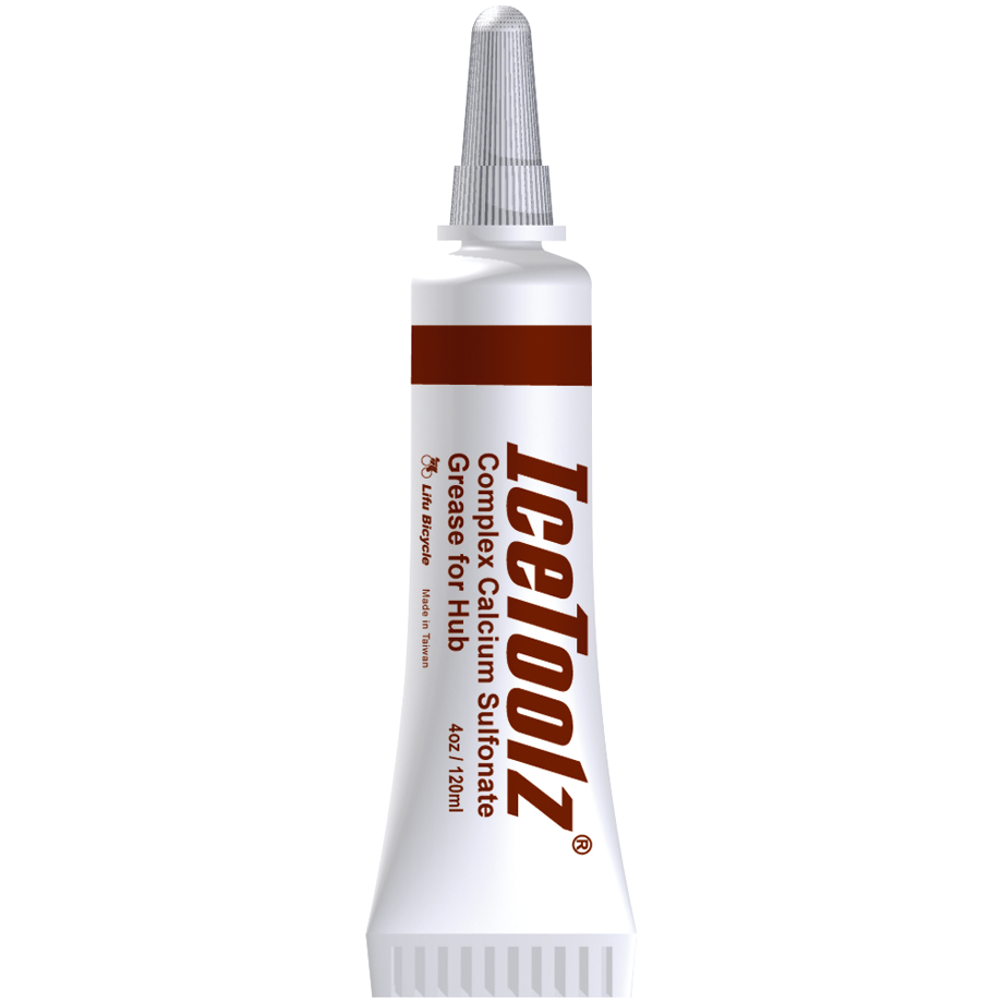 Icetoolz smeermiddel voor naven, 12 ml, in een kleine tube, zichtbaar op de afbeelding.
