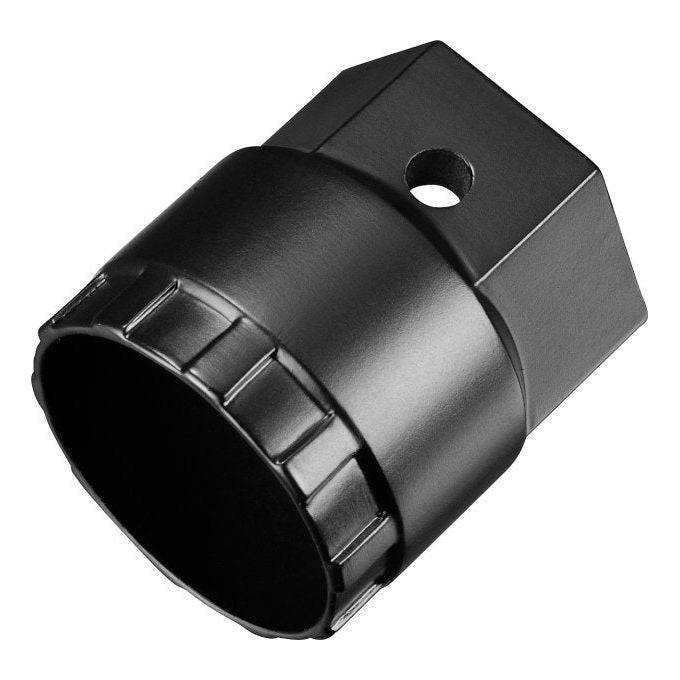 Shimano TL-LR11 sluitring afnemer voor SM-RT10 remschijf, geschikt voor fietsremmen, zwart metalen onderdeel.