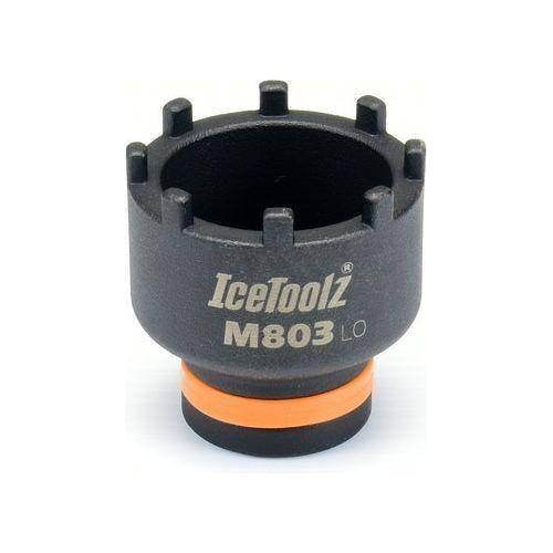 Borgring afnemer Icetoolz M803 voor Bosch Generatie 4 crankstel of pedaal, zwart metalen onderdeel