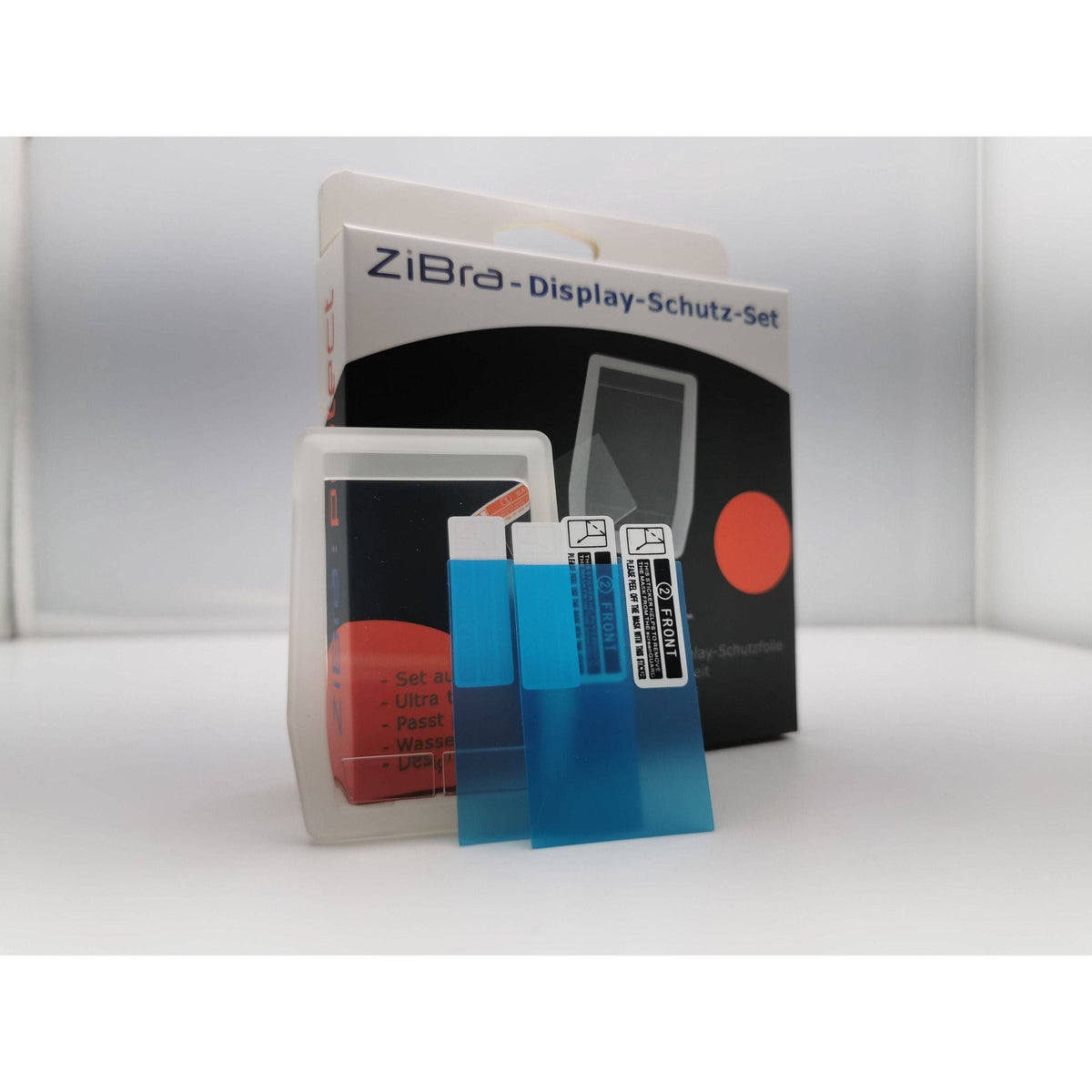 Zibra Bosch Kiox displaybescherming voor telefoon of camera houder, beschermt het scherm van de Zibra display.