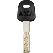 Zwarte Axa Imenso Large ART 2 ringslot met 75 mm slot, geschikt voor extra fietsslotbeveiliging.