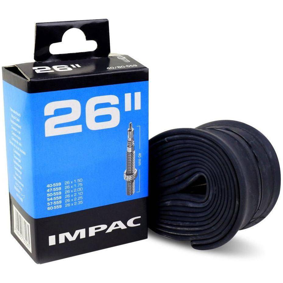 Impac binnenband 26 inch Sv26, 40/60-559, met 40 mm ventiel, geschikt voor fietsbanden, lichte en duurzame binnenband.