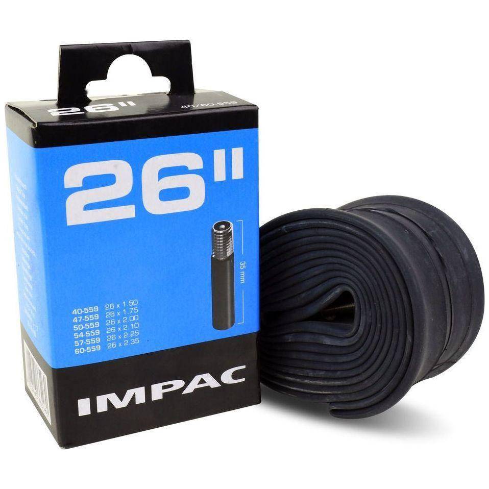 Impac 26-inch binnenband met 40 mm ventiel, geschikt voor fietsbanden 40/60-559, stevige en betrouwbare fietsonderdelen