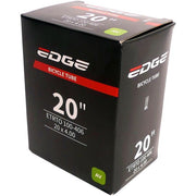 Edge binnenband 20 inch 20 x 4,0 (100-406) met 40 mm ventiel, geschikt voor fietsbanden, zichtbaar in de afbeelding.