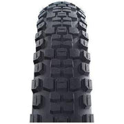 Zwarte Schwalbe MTB vouwband Nobby Nic Super Trail 27.5 x 2.40 inch, profiel en bandenstructuur zichtbaar