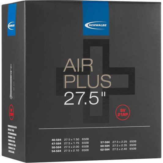 Schwalbe Binnenband Sv21Ap Air Plus 27.5" / 40/62-584 - 40Mm Ventiel - Le Coq Wielerartikelen