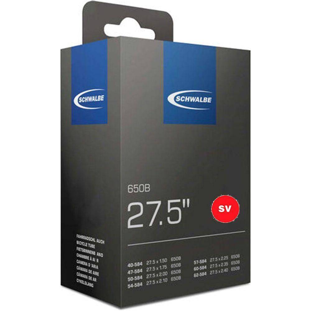 Schwalbe Binnenband SV21A Extra Light 27,5 inch met 40 mm ventiel, geschikt voor mountainbikes en hybride fietsen