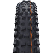 Zwarte Schwalbe MTB buitenband 27.5" Magic Mary TLE ADDIX Soft Super Gravity met bronzen details, vouwband, geschikt voor mountainbikes