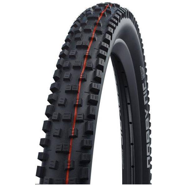 Zwarte Schwalbe Nobby Nic 27.5 inch fietsband met 2.40 inch breedte, geschikt voor Super Trail mountainbiken.