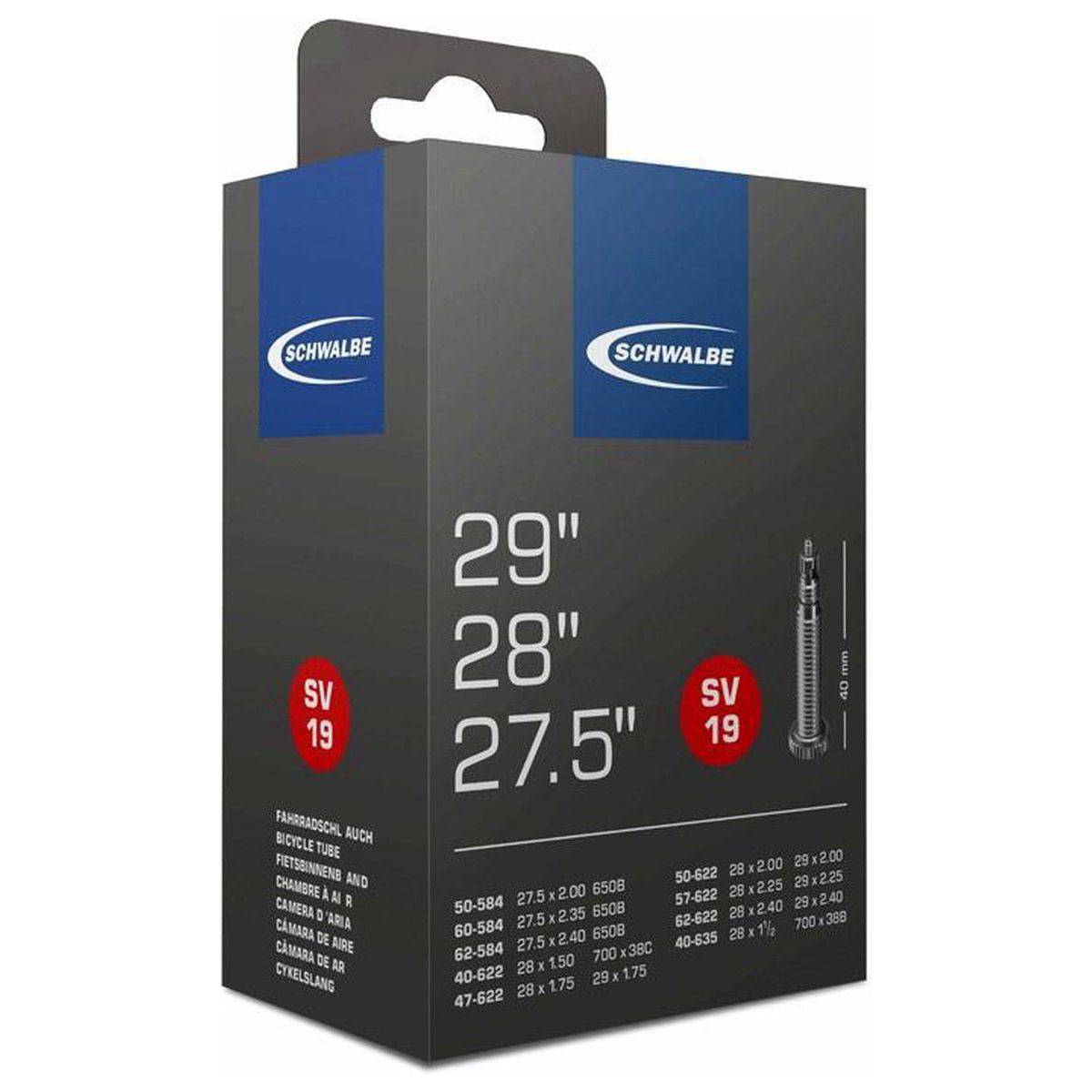 Schwalbe Binnenband Sv19 Freeride 27.5 + 29" / 54/75-584/622 - 40Mm Ventiel - Le Coq Wielerartikelen