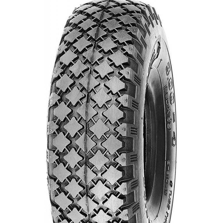 Deli Tire buitenband 260x85 (300-4) voor steekwagen, stevige rubber band met profiel en merklogo zichtbaar