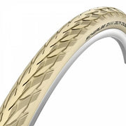 Schwalbe Delta Cruiser Plus 28-inch stadsfiets buitenband in crème met PunctureGuard, geschikt voor stadsfietsen.