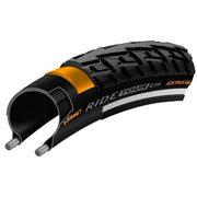 Continental Ride Tour 27x1 1/4 stadsfiets band met reflectie, zwart, geschikt voor stadsfietsen en comfortabel rijgedrag