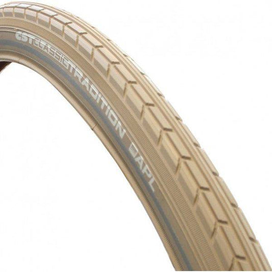 Cst Buitenband Tradition Classic Line 28 X 1.75" / 47-622 Mm - Khaki Met Reflectie - Le Coq Wielerartikelen