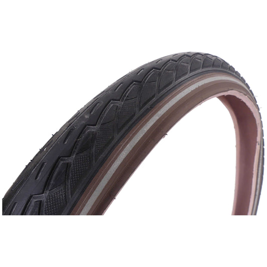 Buitenband Deli Tire 20 X 1.75" / 47-406 -  Zwart/Bruin Met Reflectie - Le Coq Wielerartikelen