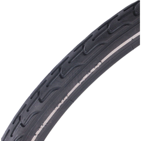 Deli Tire Buitenband S-604 24 X 1 3/8" / 37-540 - Zwart Met Reflectie - Le Coq Wielerartikelen