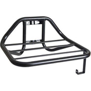 Steco transport voordrager met balhoofdmontage, 35x28 cm, Ø16 mm, mat zwart, geschikt voor vrachtwagen of voertuig.
