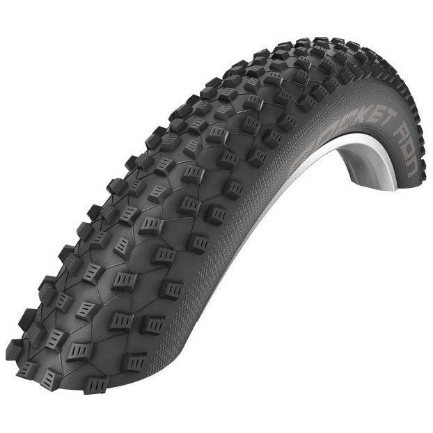 Zwarte Schwalbe Rocket Ron MTB-vouwband 26x2.10 inch met prestaties voor mountainbiken, zichtbaar op de afbeelding.