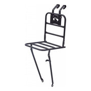 Steco Comfort Transport Voordrager voor 26/28 inch fietsen, mat zwart, eenvoudig te bevestigen en geschikt voor comfortabel vervoer.