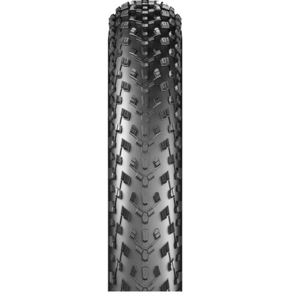 Zwarte Dutch Perfect MTB buitenband 20x4.00 inch, geschikt voor fatbike, met breed profiel voor off-road gebruik