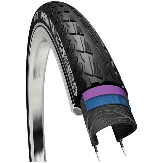 Cst Buitenband E-Series Pro 28 X 1.60" / 40-622Mm - Zwart Met Reflectie - Le Coq Wielerartikelen