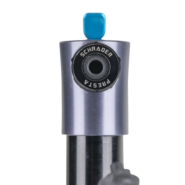 Schwalbe Handpumpe Sos Pumpe 129mm Aluminium Dunkelgrau