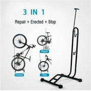 Edge L-stand opbergstandaard voor 1 fiets met kunststof voetjes, presentatiestandaard voor fietsen of accessoires
