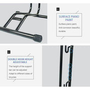 Edge L-stand presenteerstandaard voor 1 fiets met kunststof voetjes, ideale opbergstandaard voor fietsopslag en presentatie.
