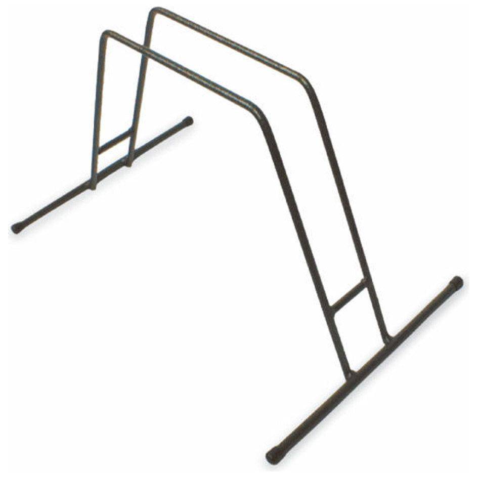 Zwarte Cyclus displaystandaard voor achterwiel tot 29 inch, geschikt voor presentatiedoeleinden bij fietsen.