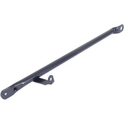 Steco stalen poot voordrager van 42 cm met lamphaak voor bagagedragers, stevig en geschikt voor fietsaccessoires.