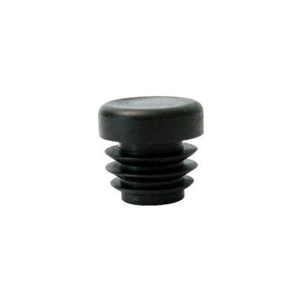 Steco zwart Ø16 mm inslagdoppen voor voordragers, accessoire voor fiets of meubelverbinding.