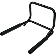 Inklapbare zwarte wandhouder voor fiets tot 30 kg, Edge fiets ophangsystemen, muurbeugel voor veilige fietsopslag