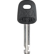 Zwart Axa Linq Kettingslot ART 2 van 100cm met 9,5mm dikte, zichtbaar in een close-up foto.