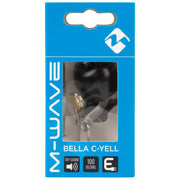 Fietsbel van M-Wave Bella C-Yell, geel, Ø30mm, voor fietsen, luidruchtige en opvallende fietsklok op de fiets gemonteerd