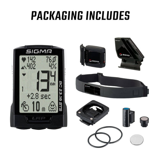 Sigma Fietscomputer Bc 23.16 Sts White Limited Edition - Le Coq Wielerartikelen