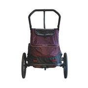 Kinderfietskar XLC Duo T BS-K02 voor twee kinderen, burgundy kleur, stevige frame en comfortabele zitplaatsen.