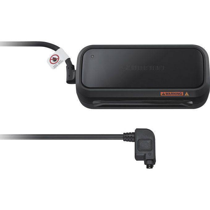 Shimano Steps EC-E6002 acculader zonder netsnoer, oplaadapparaat voor elektrische fiets accu's, zwart en compact design