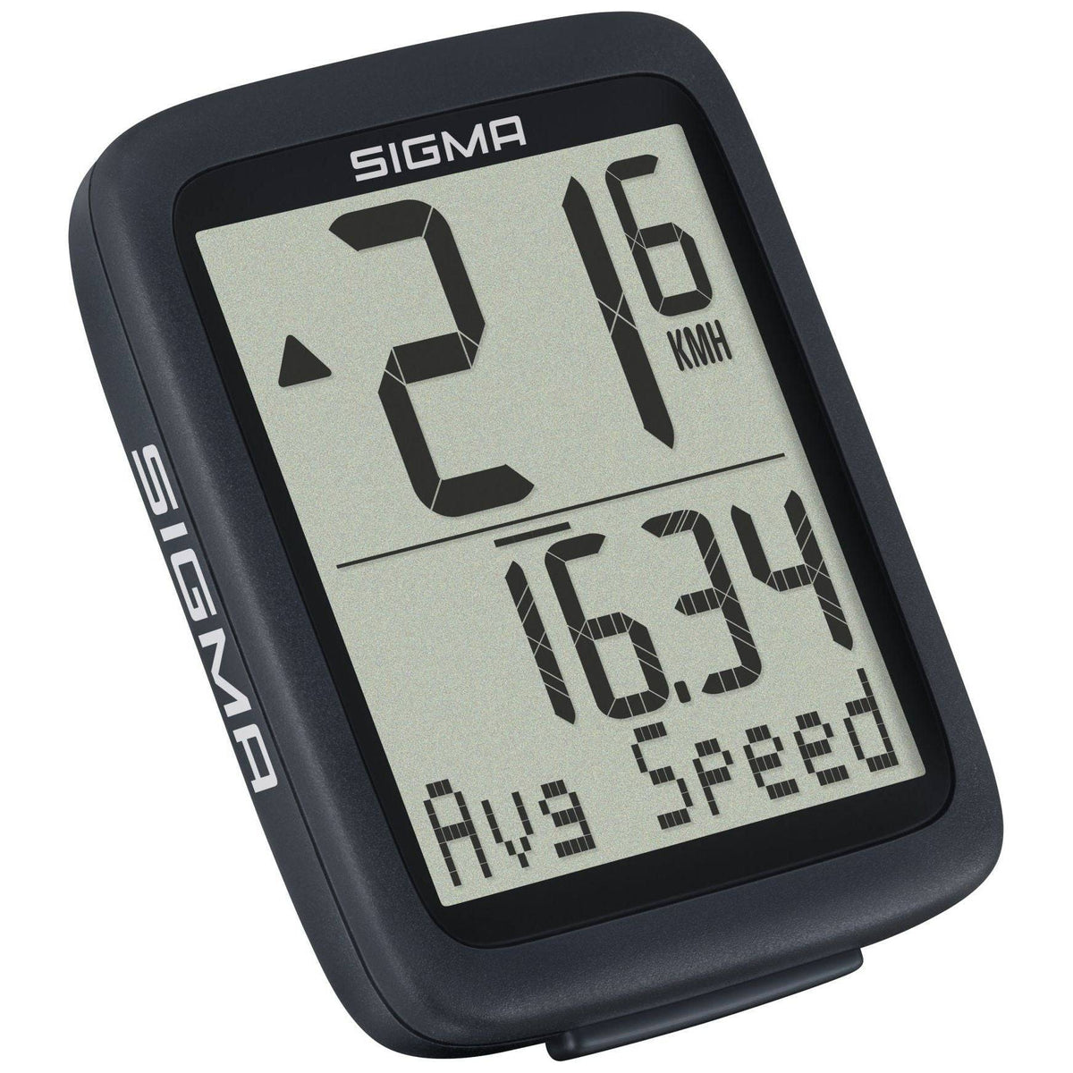 Sigma fietscomputer BC 8.0 WR kilometerteller met overzichtelijk display en waterdichte behuizing, ideaal voor fietsers.