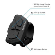 Shimano Steps Sw-En600-R schakelenheid rechts, 22,2 mm, voor e-bike schakelsysteem, zichtbaar met bedieningsknoppen en kabel.