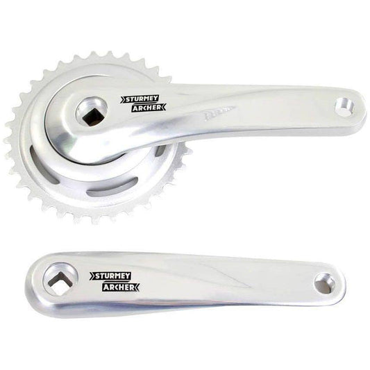 Sunrace Crankstel Fcs603 170Mm / 33T - 92Mm Afdekkap Voor Vierkante Trapas - Zilver - Le Coq Wielerartikelen